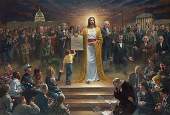 Jesus Constitution Painting